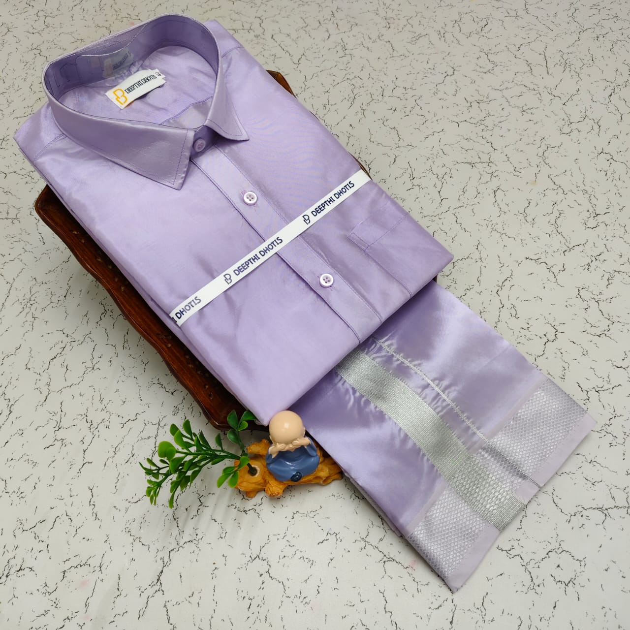 Art Silk Men's - Lavender