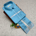 Art Silk Men's - Sky Blue