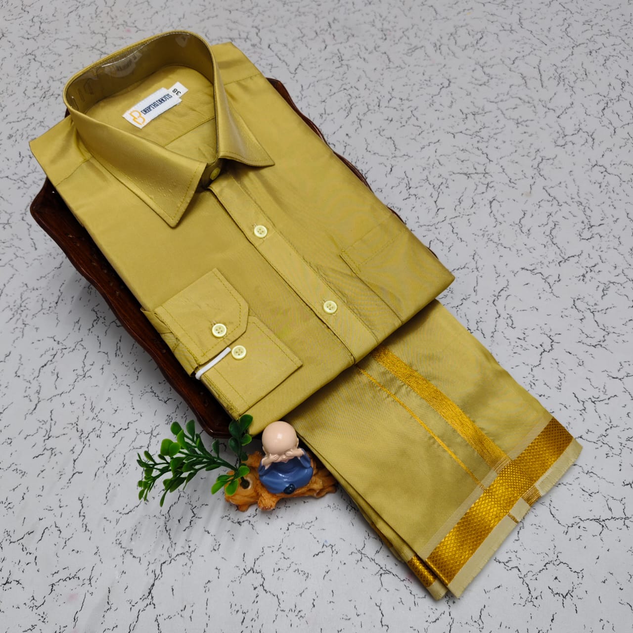 Art Silk Men's - Jari Gold