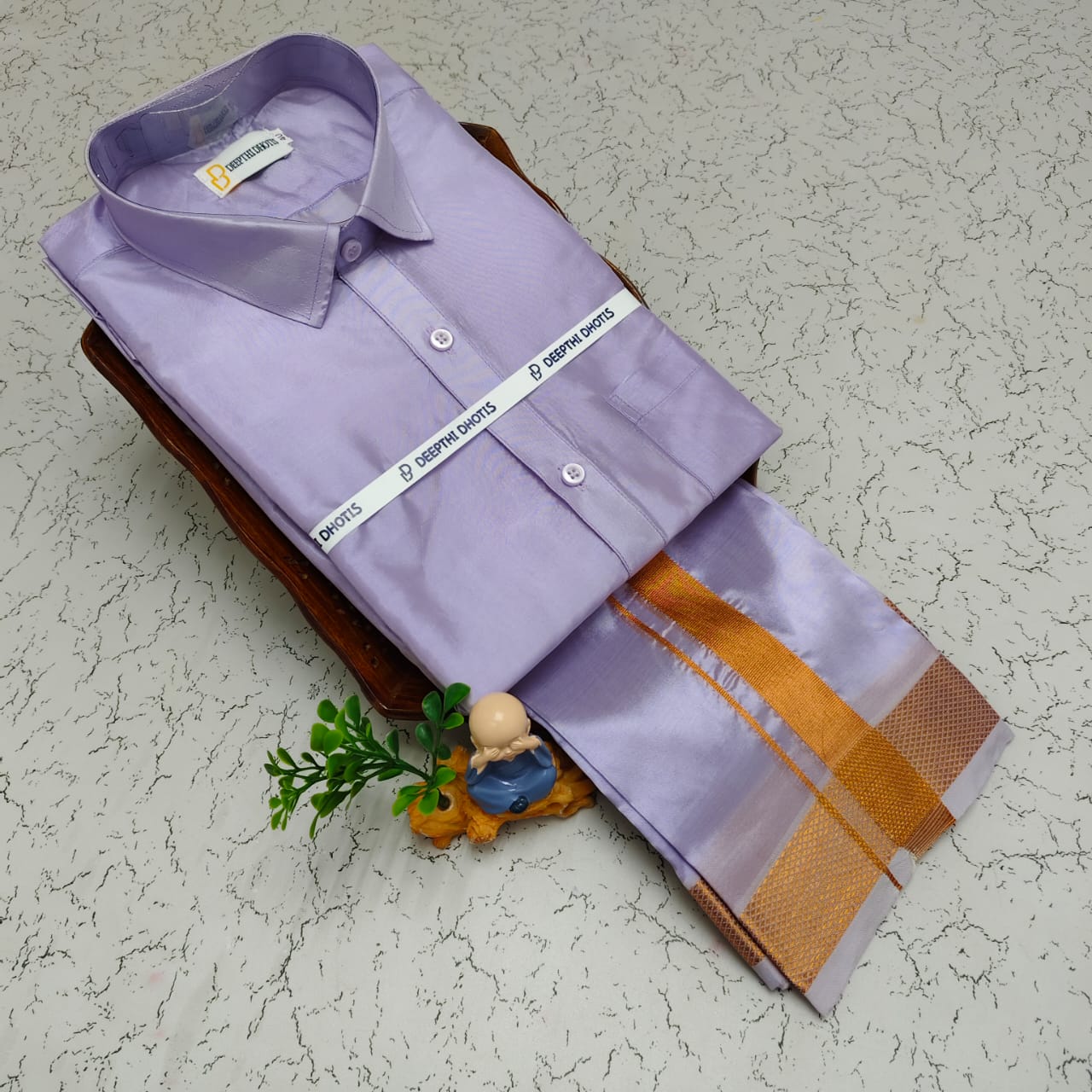 Art Silk Men's - Lavender