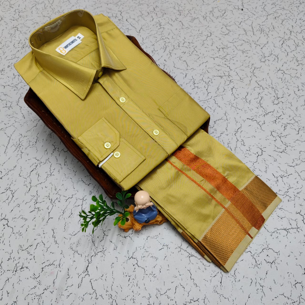 Art Silk Men's - Jari Gold