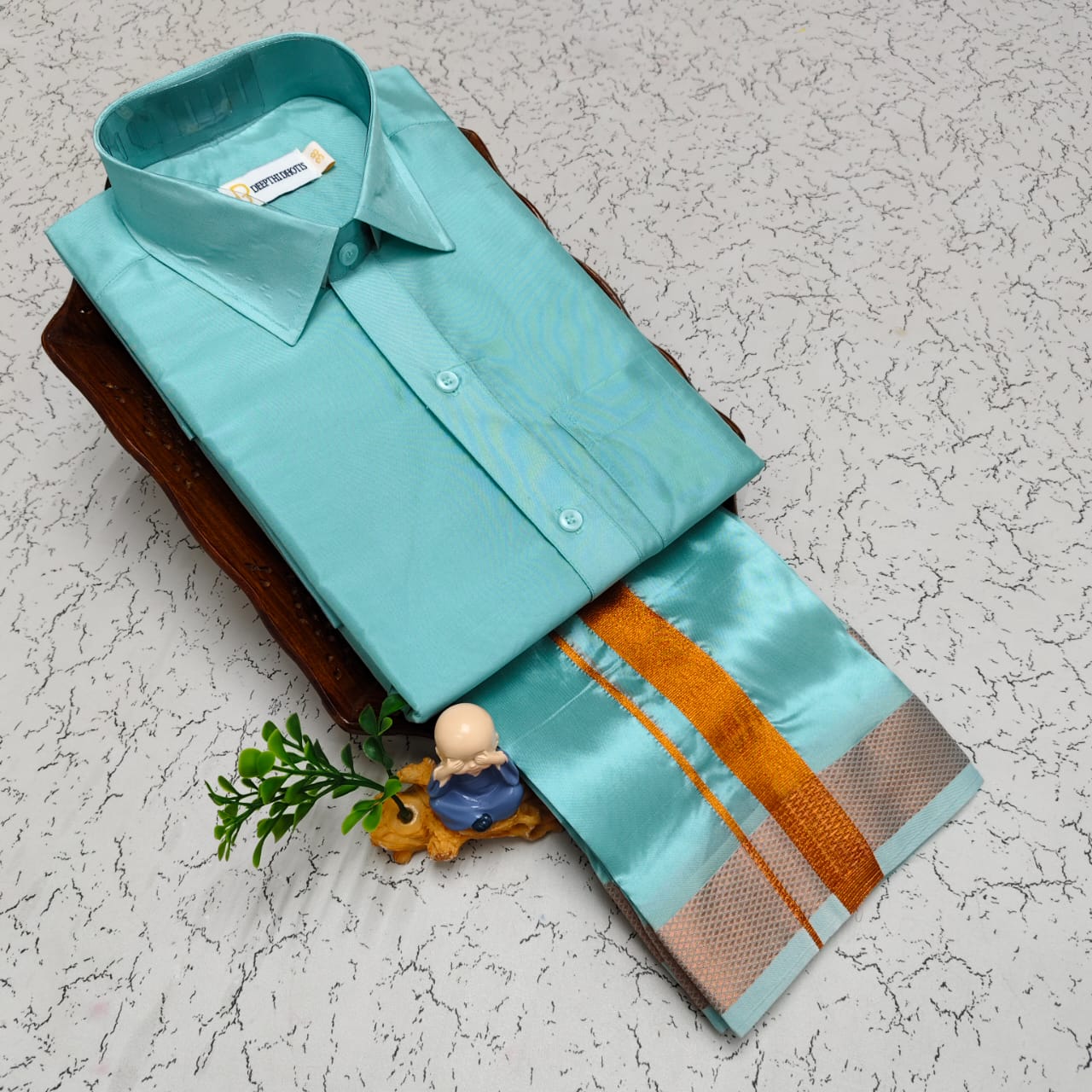Art Silk Men's - Pastel Green