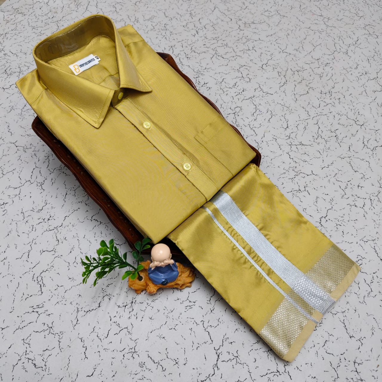 Art Silk Men's - Jari Gold