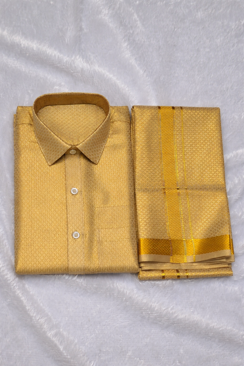 Golden Diamond - Tissue Silk Jacquard