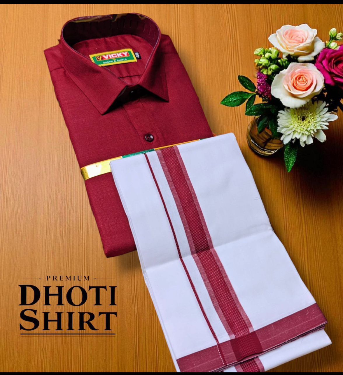 Men's Cotton Veshti shirt