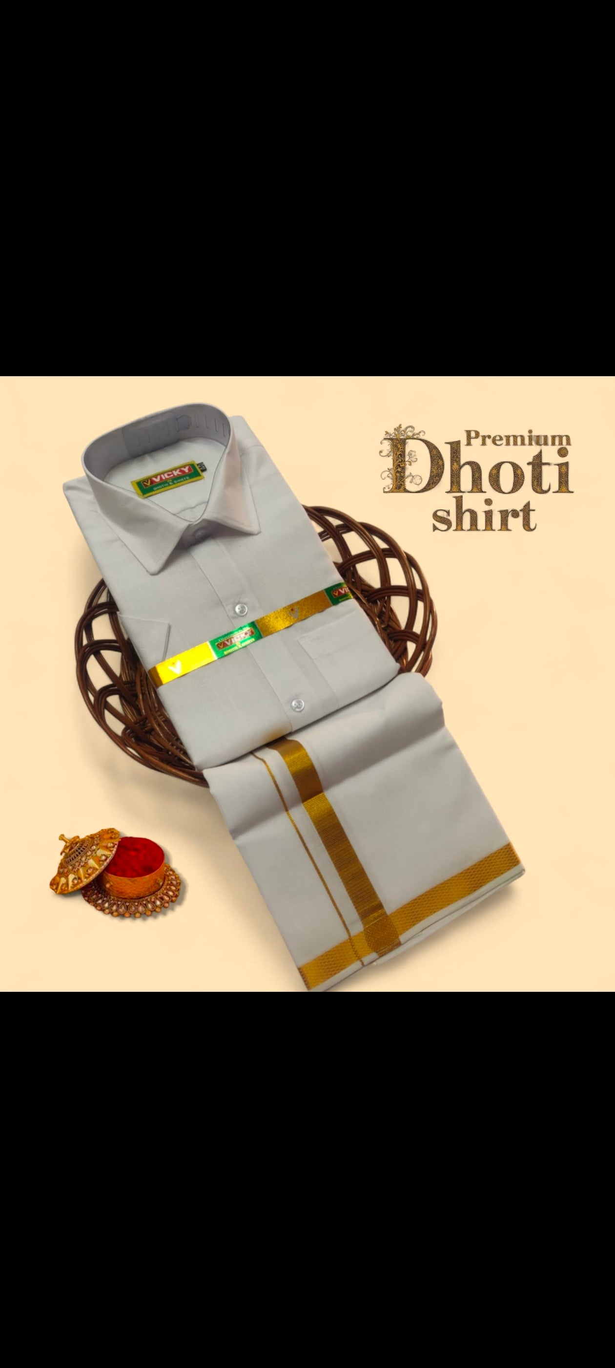 Men's Cotton Veshti shirt