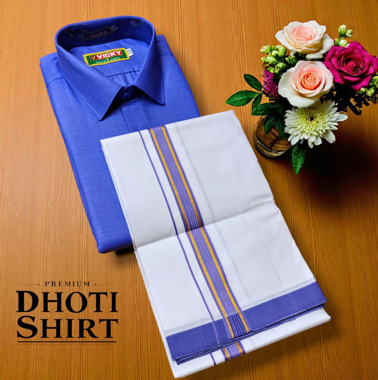 Men's Cotton Veshti shirt