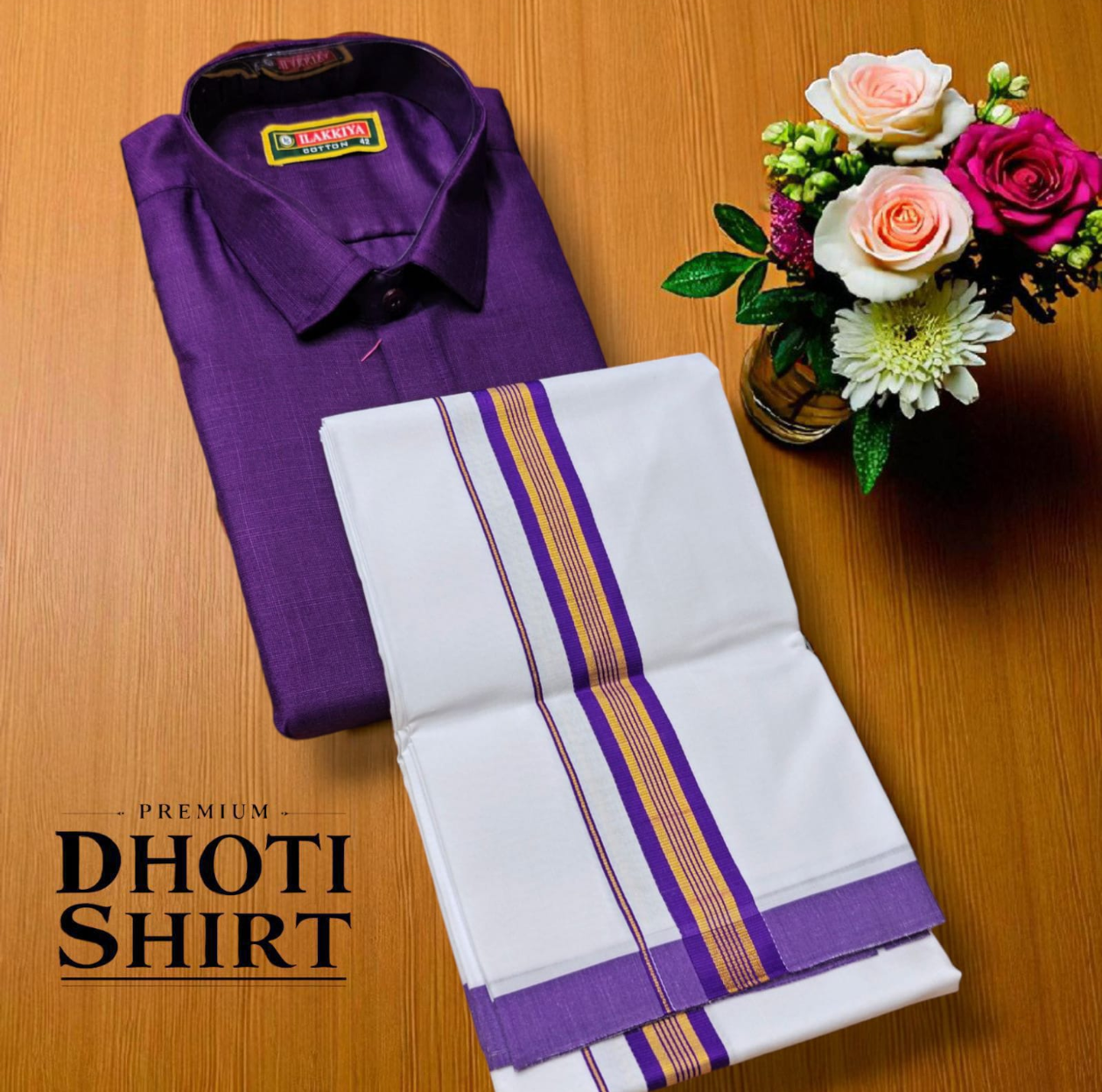 Men's Cotton Veshti shirt