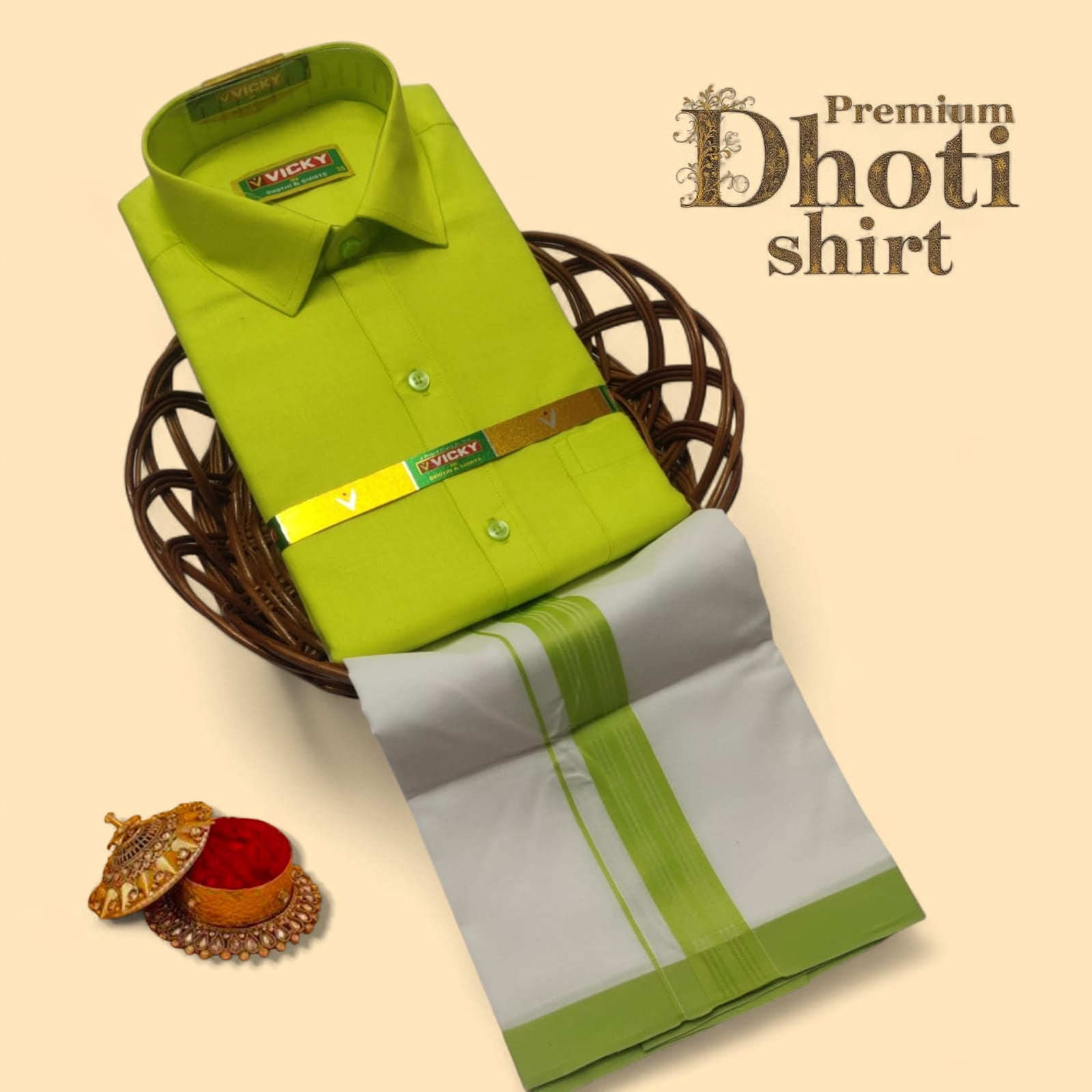 Men's Cotton Veshti shirt