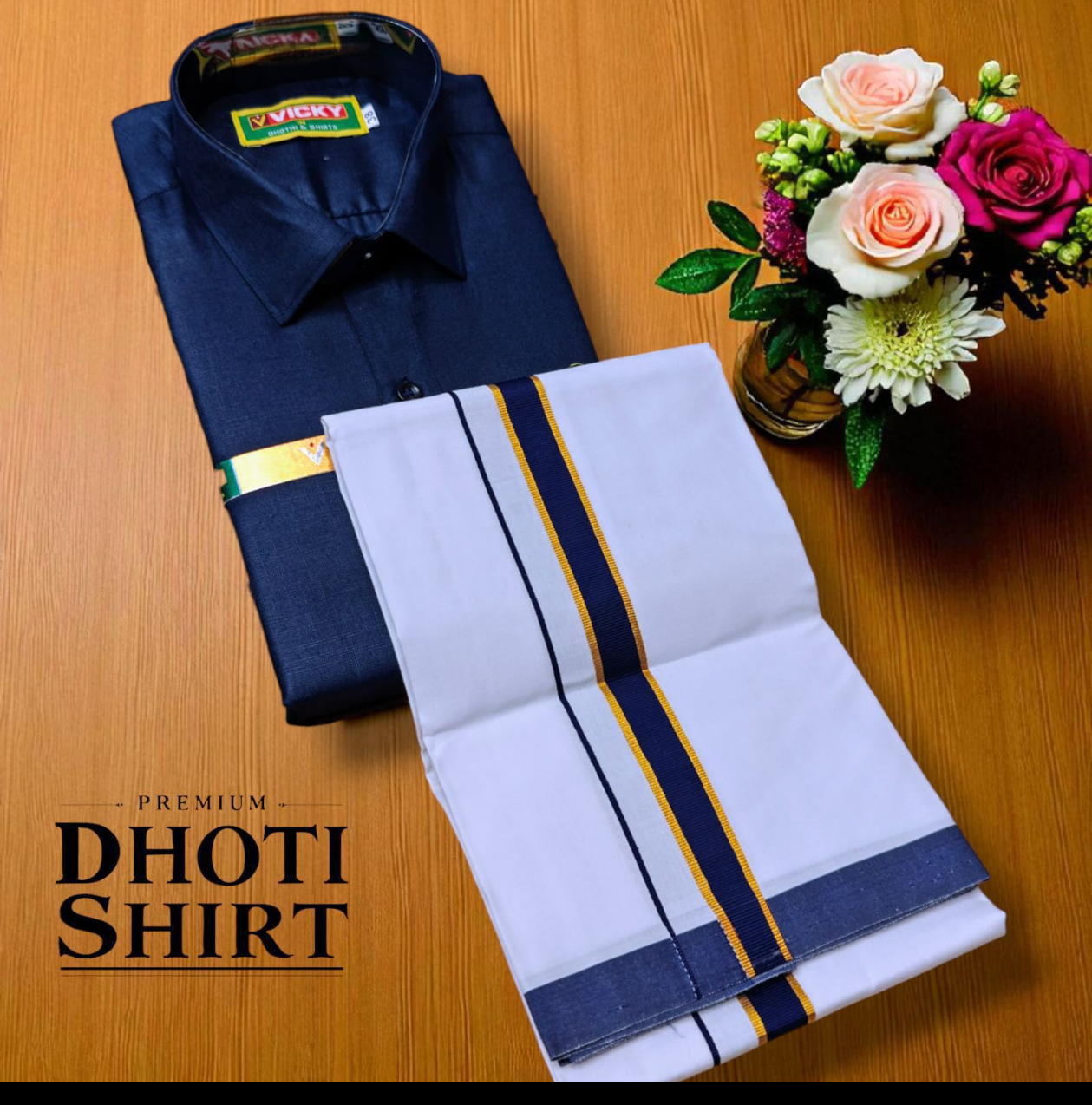 Men's Cotton Veshti shirt