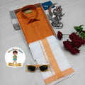 Kids Cotton Veshti shirt