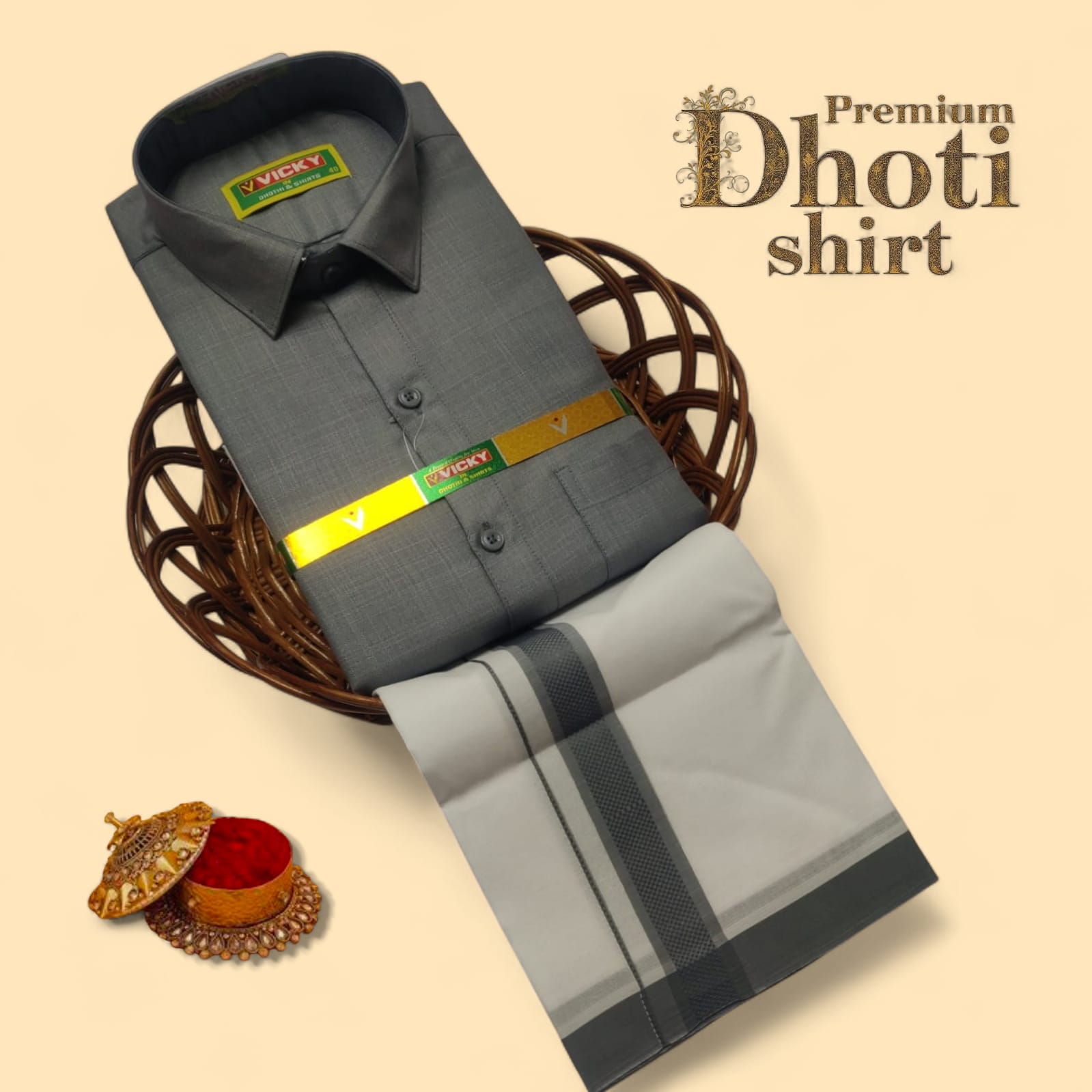 Men's Cotton Veshti shirt